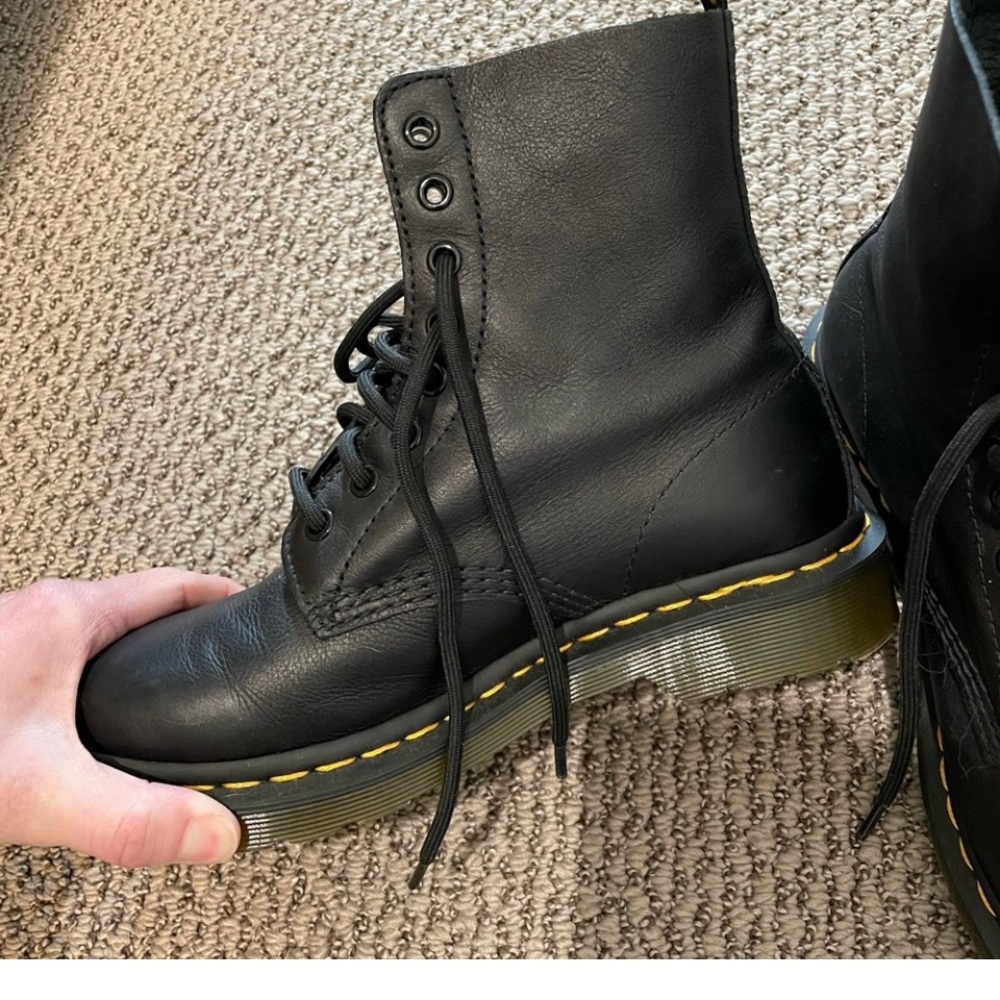 Dr. Marten combat boots.